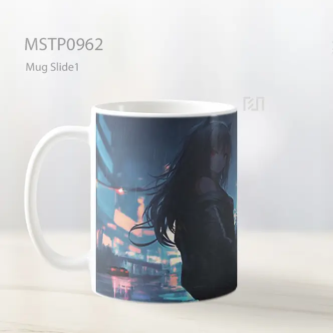 Gadis Anime Hujan Mobil Mug MSTP0962 - All-side / Desain