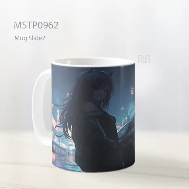 Gadis Anime Hujan Mobil Mug MSTP0962 - All-side / Desain