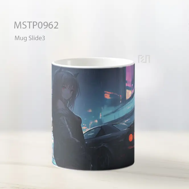 Gadis Anime Hujan Mobil Mug MSTP0962 - All-side / Desain