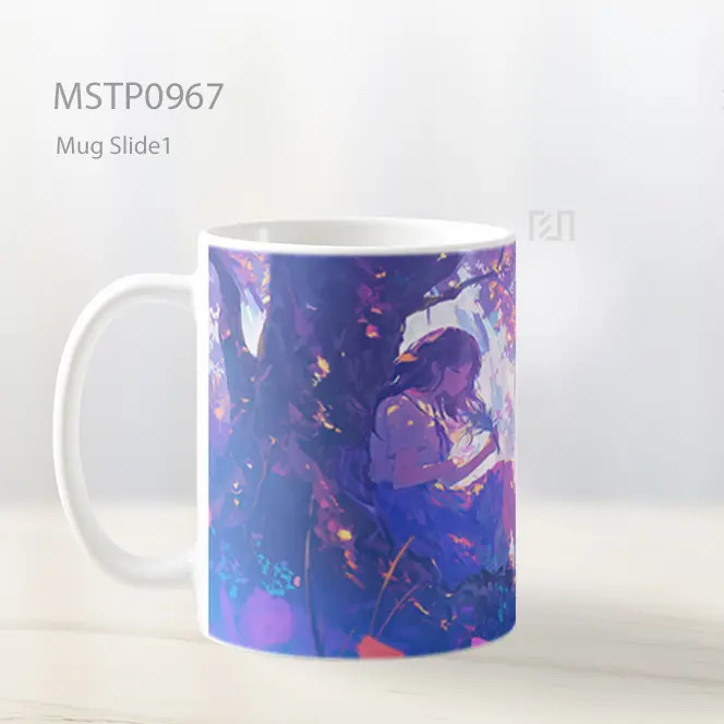Gadis Anime Imut Di Bawah Pohon Epik Mug MSTP0967 - All-side / Desain