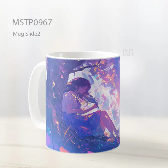Gadis Anime Imut Di Bawah Pohon Epik Mug MSTP0967 - All-side / Desain