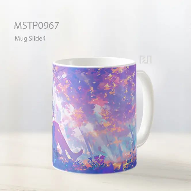 Gadis Anime Imut Di Bawah Pohon Epik Mug MSTP0967