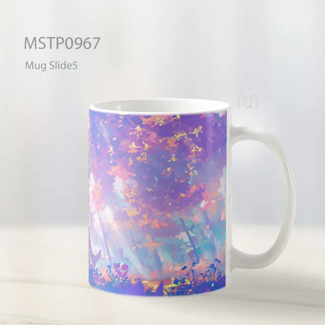 Gadis Anime Imut Di Bawah Pohon Epik Mug MSTP0967 - All-side / Desain