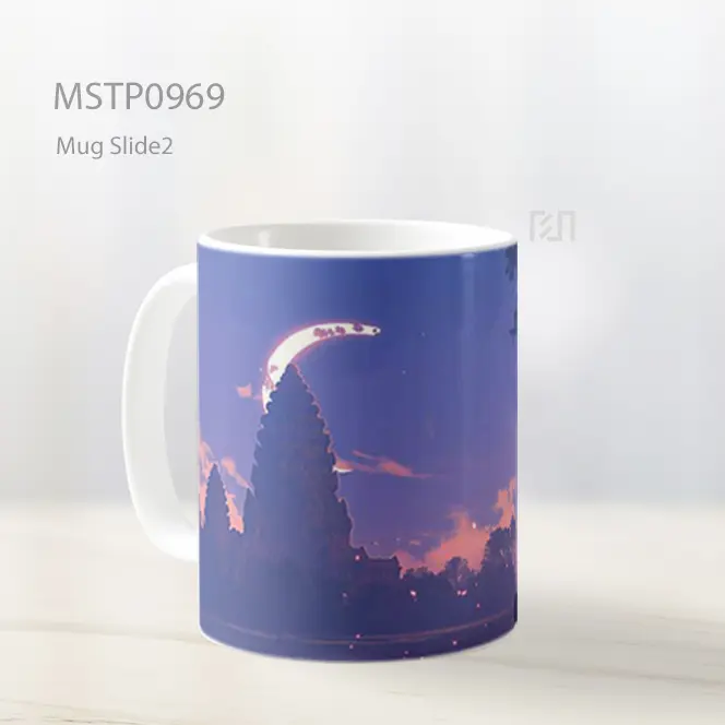 Gadis Anime Kuil Bulan Mug MSTP0969 - All-side / Desain