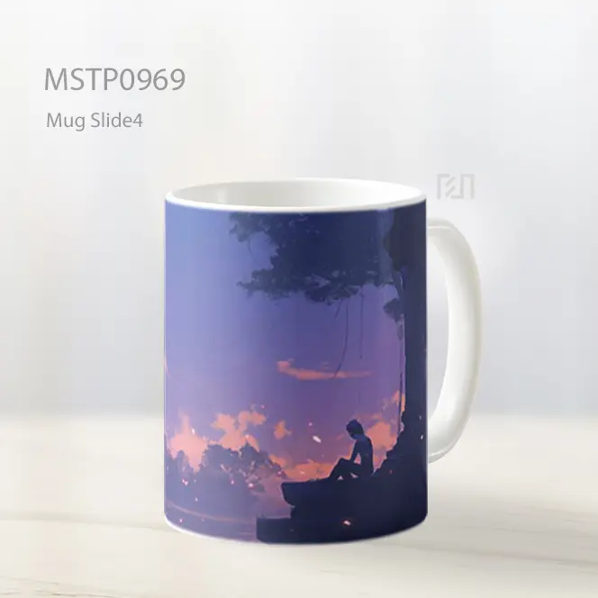 Gadis Anime Kuil Bulan Mug MSTP0969