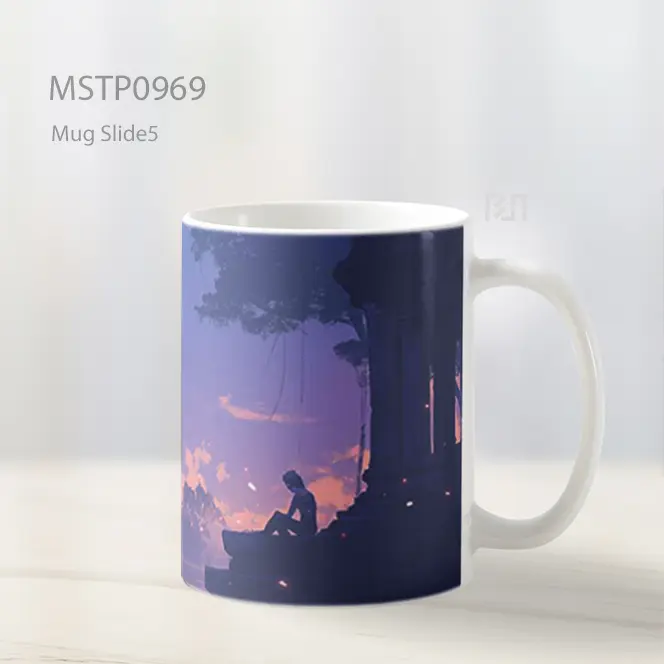 Gadis Anime Kuil Bulan Mug MSTP0969 - All-side / Desain
