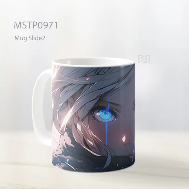 Gadis Anime Mata Biru Cantik Mug MSTP0971 - All-side / Desain
