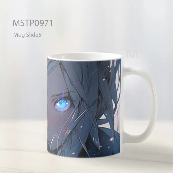 Gadis Anime Mata Biru Cantik Mug MSTP0971 - All-side / Desain