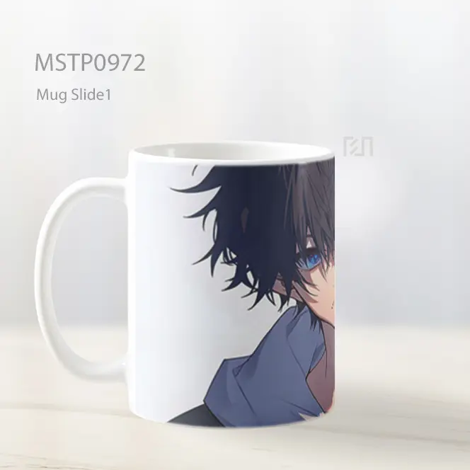 Gadis Anime Mata Biru Mug MSTP0972 - All-side / Desain
