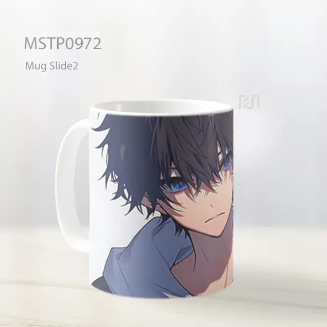 Gadis Anime Mata Biru Mug MSTP0972 - All-side / Desain