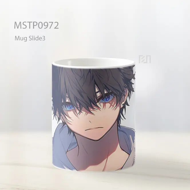 Gadis Anime Mata Biru Mug MSTP0972 - All-side / Desain