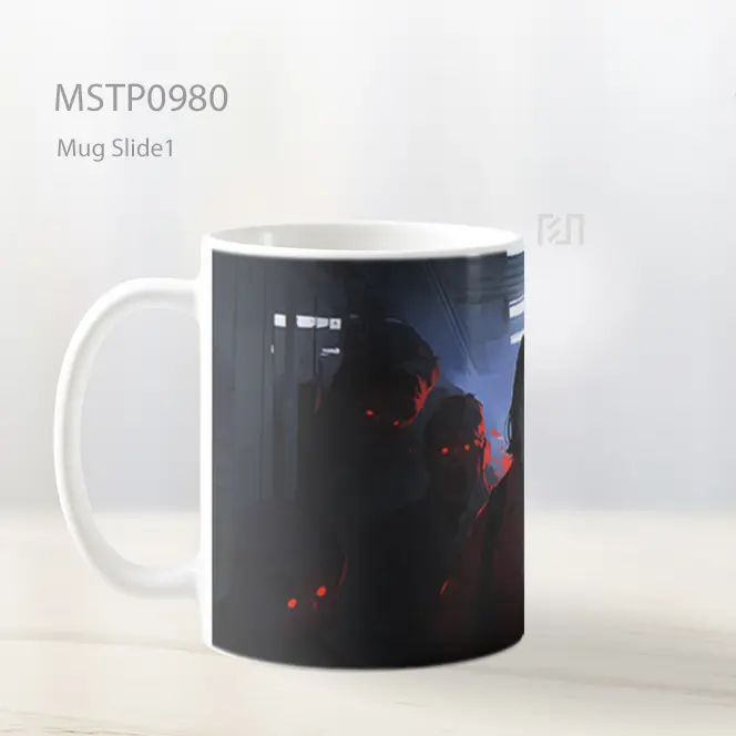 Gadis Anime Menakutkan Zombi Halloween Mug MSTP0980 - All-side / Desain