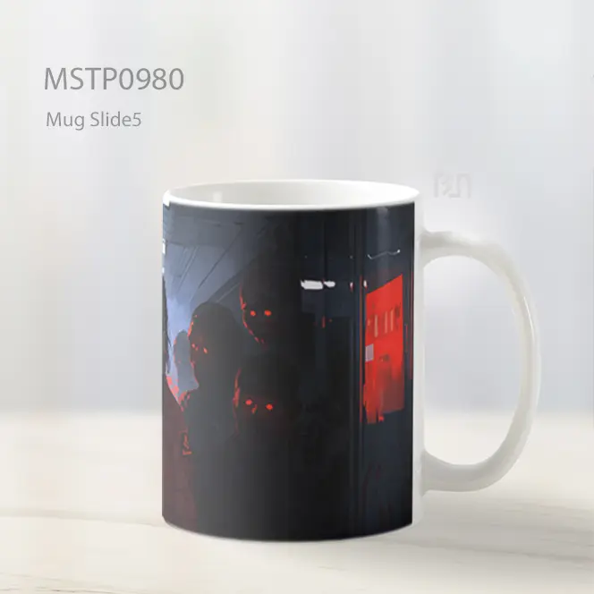 Gadis Anime Menakutkan Zombi Halloween Mug MSTP0980 - All-side / Desain