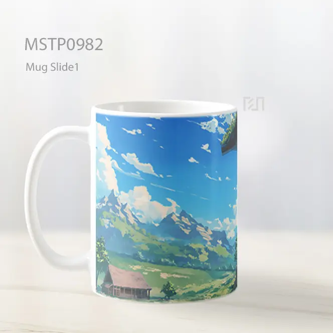 Gadis Anime Menikmati Gunung Mug MSTP0982 - All-side / Desain