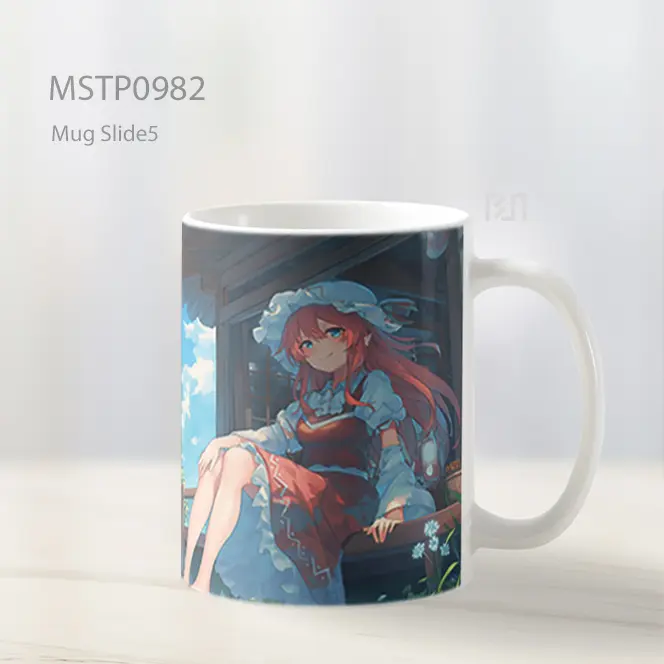 Gadis Anime Menikmati Gunung Mug MSTP0982 - All-side / Desain