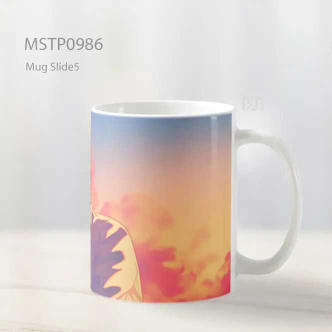 Gadis Anime Pandangan Mimpi Mug MSTP0986 - All-side / Desain