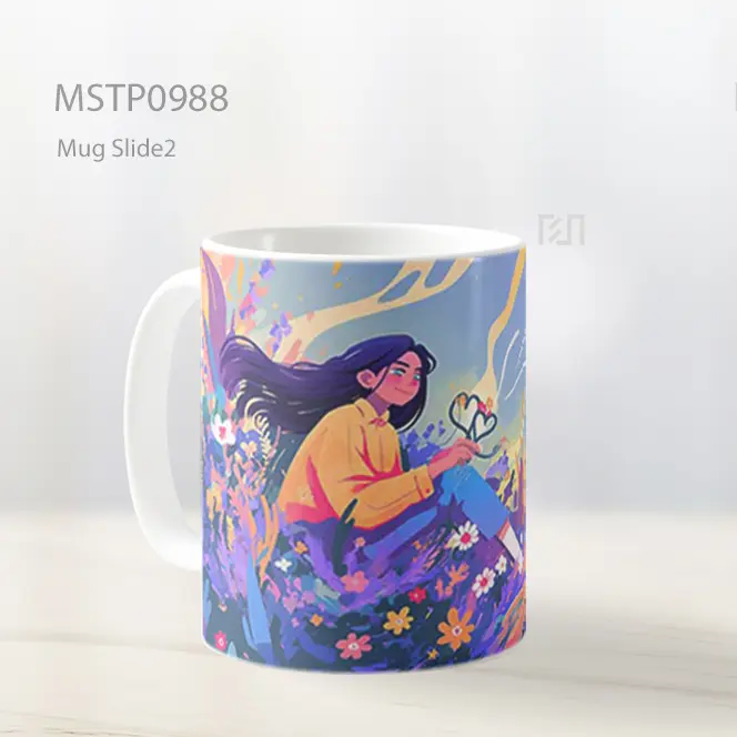 Gadis Anime Pemandangan Alam Mug MSTP0988 - All-side / Desain
