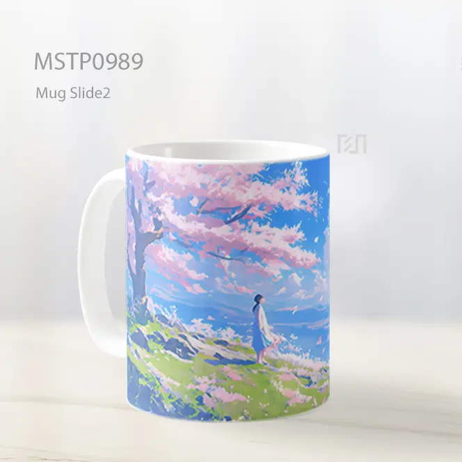 Gadis Anime Pemandangan Cantik Mug MSTP0989 - All-side / Desain