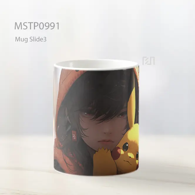 Gadis Anime Pikachu Mug MSTP0991 - All-side / Desain