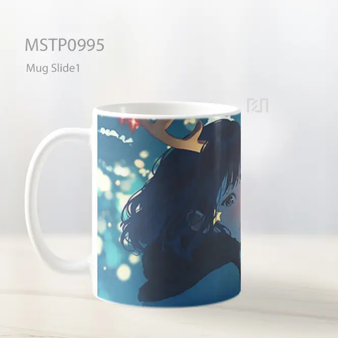Gadis Anime Rusa Natal Mug MSTP0995 - All-side / Desain
