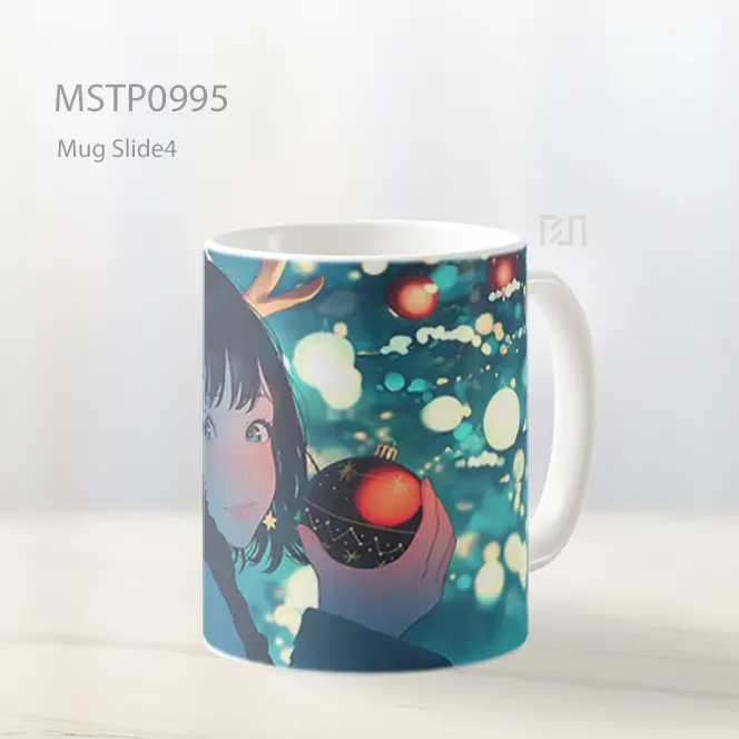 Gadis Anime Rusa Natal Mug MSTP0995