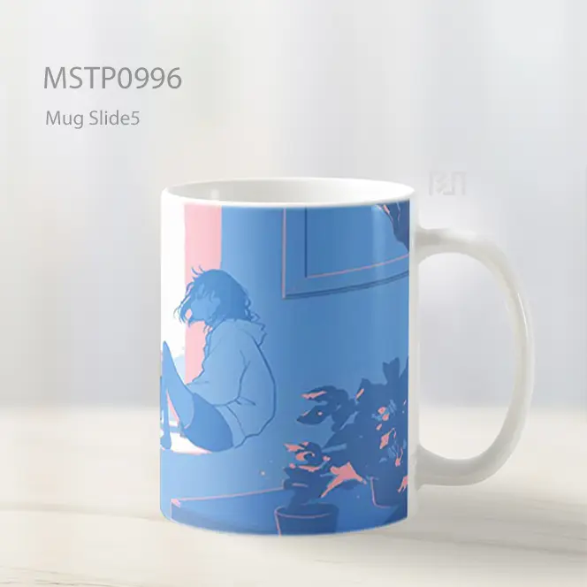 Gadis Anime Santai Di Jendela Mug MSTP0996 - All-side / Desain