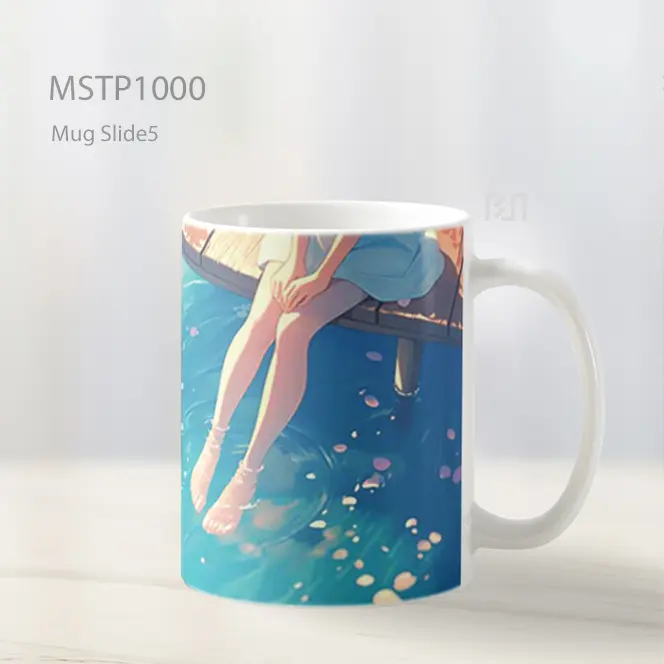 Gadis Anime Suasana Musim Panas Mug MSTP1000 - All-side / Desain