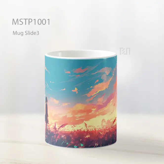 Gadis Anime Sunset Indah Mug MSTP1001 - All-side / Desain
