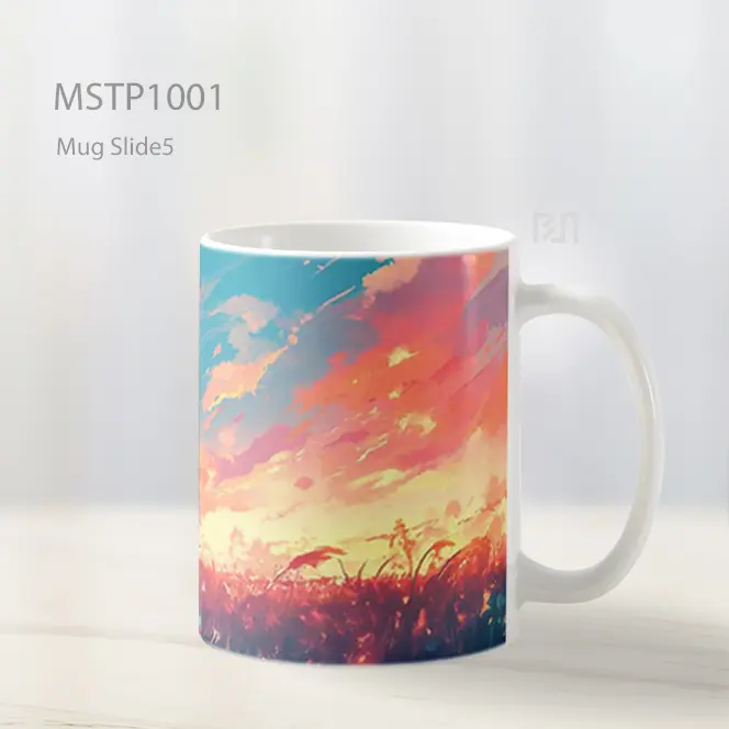Gadis Anime Sunset Indah Mug MSTP1001 - All-side / Desain
