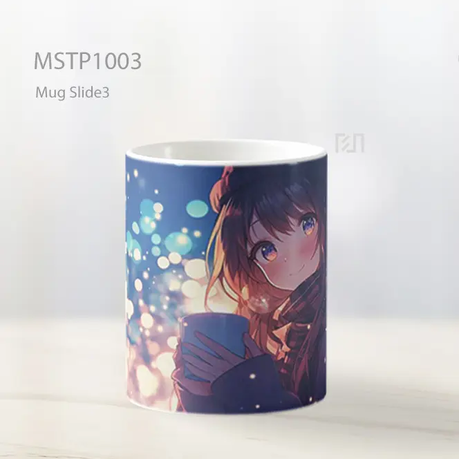 Gadis Dengan Mug Di Lampu Musim Dingin Mug MSTP1003 - All-side / Desain