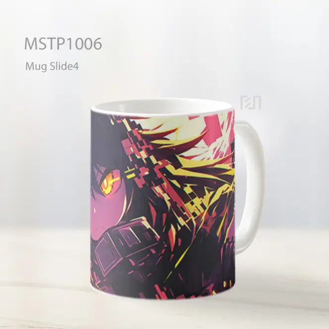 Gadis Kucing Anime Dunia Pixelated Mug MSTP1006