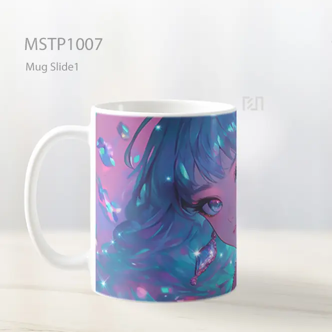 Gadis Pastel Glitter Mimpi Anime Mug MSTP1007 - All-side / Desain