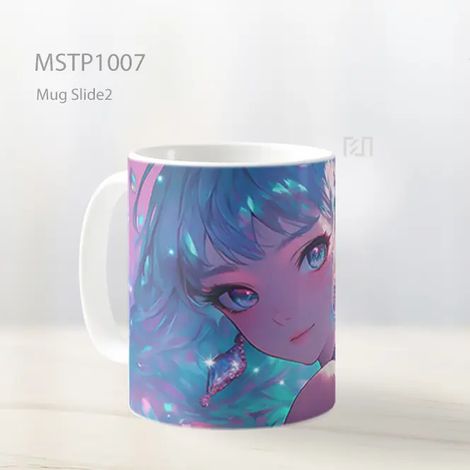 Gadis Pastel Glitter Mimpi Anime Mug MSTP1007 - All-side / Desain