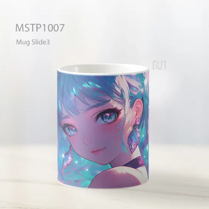 Gadis Pastel Glitter Mimpi Anime Mug MSTP1007 - All-side / Desain