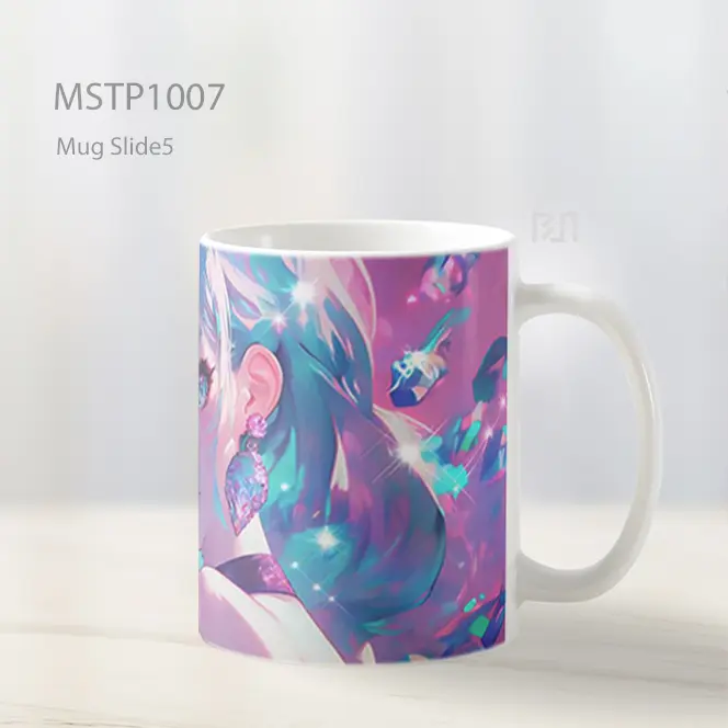Gadis Pastel Glitter Mimpi Anime Mug MSTP1007 - All-side / Desain