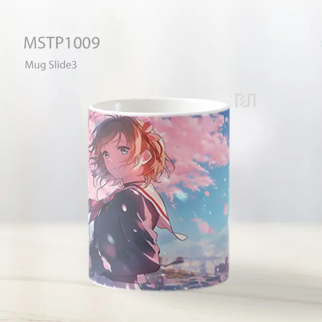Gadis Sakura Anime Bunga Sakura Mug MSTP1009 - All-side / Desain