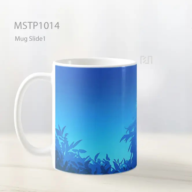 Gawr Gura Blue Hue Gradient Art Style Mug MSTP1014 - All-side / Desain