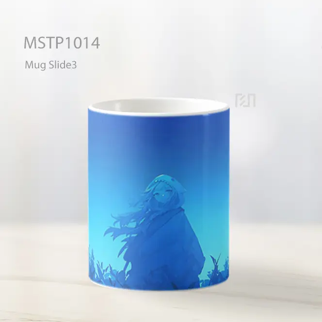 Gawr Gura Blue Hue Gradient Art Style Mug MSTP1014 - All-side / Desain