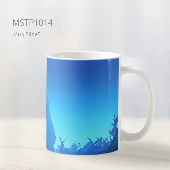 Gawr Gura Blue Hue Gradient Art Style Mug MSTP1014 - All-side / Desain
