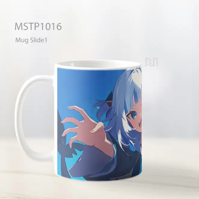 Gawr Gura Gadis Hiu Biru Vtuber Mug MSTP1016 - All-side / Desain