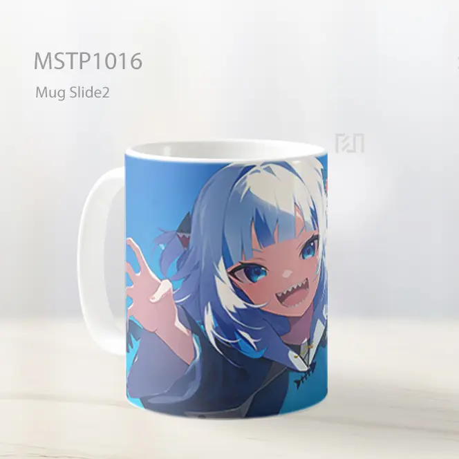 Gawr Gura Gadis Hiu Biru Vtuber Mug MSTP1016 - All-side / Desain