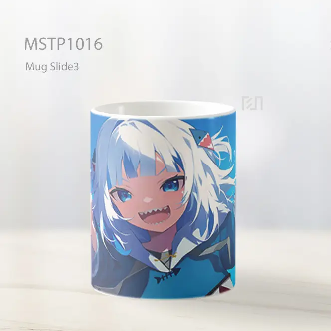 Gawr Gura Gadis Hiu Biru Vtuber Mug MSTP1016 - All-side / Desain