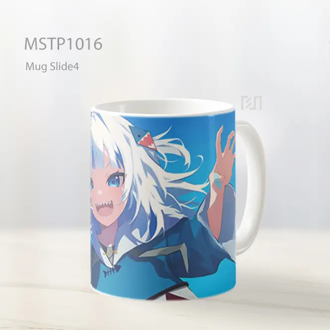 Gawr Gura Gadis Hiu Biru Vtuber Mug MSTP1016