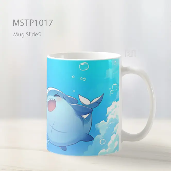 Gawr Gura Mengambang Di Laut Biru Mug MSTP1017 - All-side / Desain