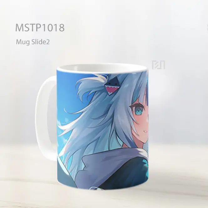 Gawr Gura Senyum Di Langit Biru Mug MSTP1018 - All-side / Desain