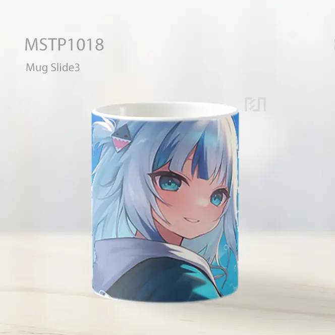 Gawr Gura Senyum Di Langit Biru Mug MSTP1018 - All-side / Desain
