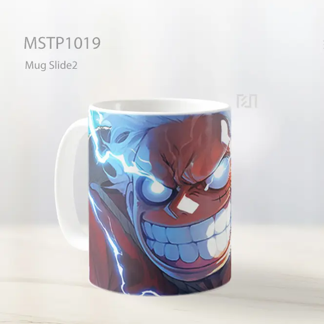 Gear 5 Luffy Senyum Petir One Piece Mug MSTP1019 - All-side / Desain