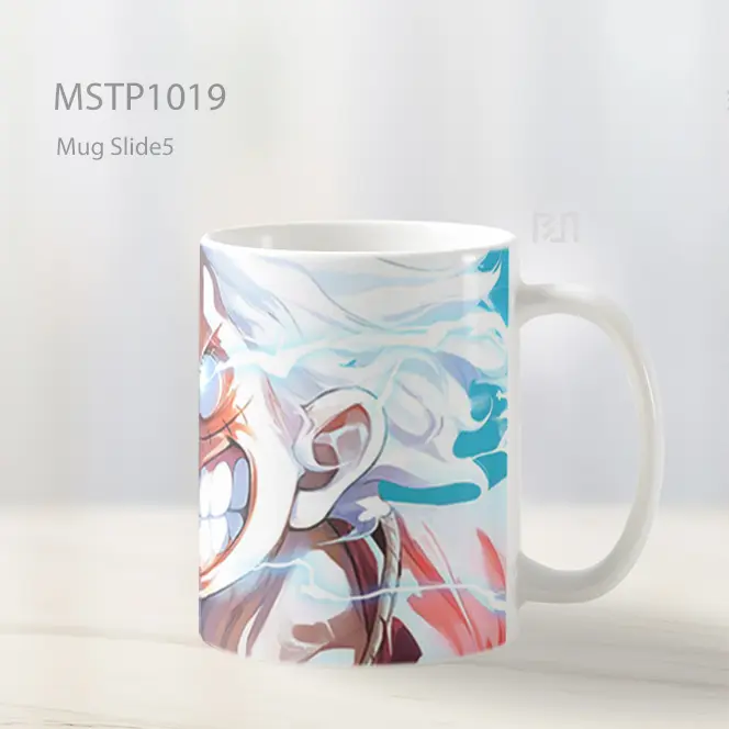 Gear 5 Luffy Senyum Petir One Piece Mug MSTP1019 - All-side / Desain