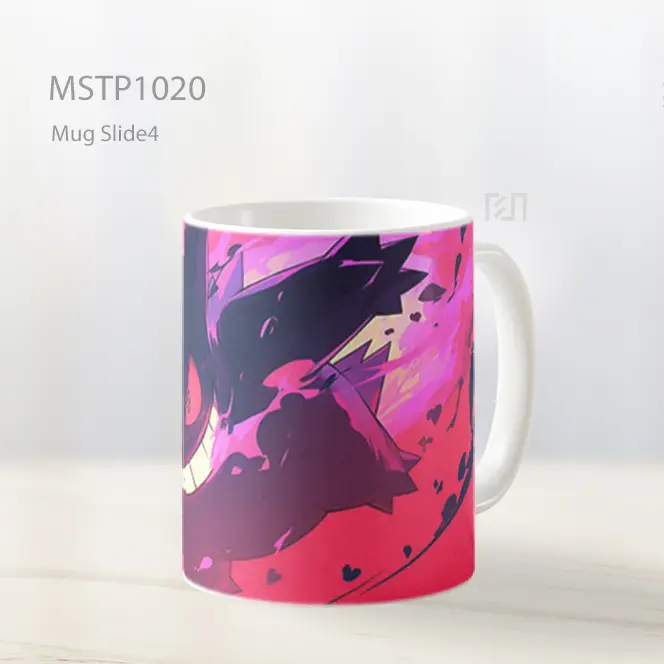 Gengar Aura Merah Muda Mug MSTP1020