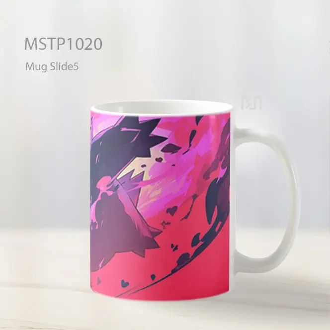 Gengar Aura Merah Muda Mug MSTP1020 - All-side / Desain